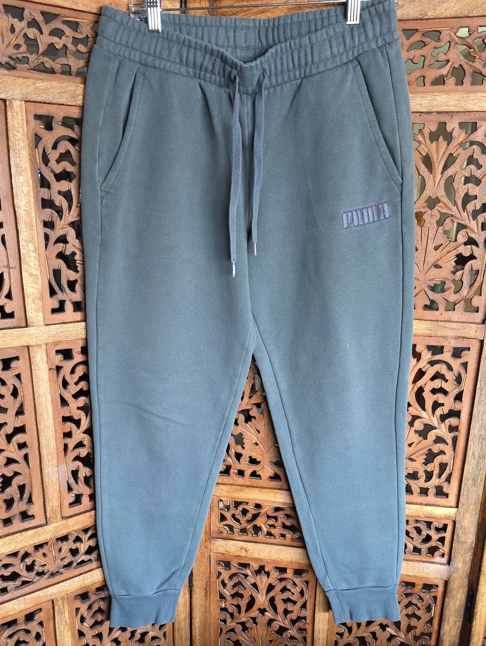 Puma Dark Green Men's Jogger Sweatpants